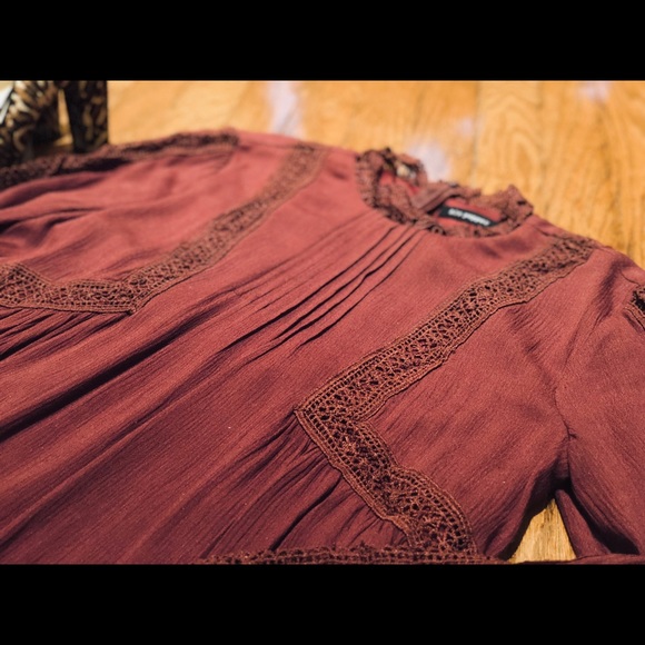 Blu Pepper Dresses & Skirts - Blu Pepper Maroon/Burgundy Tunic Dress